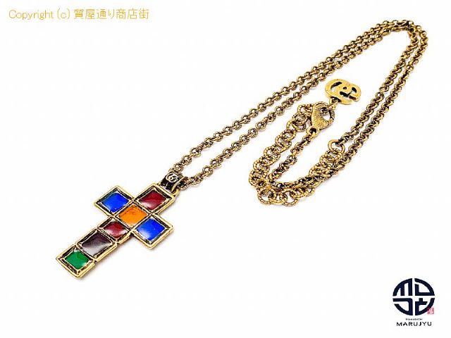 グッチ GUCCI グッチ ゴールドカラー クロス ネックレス アクセサリー 【 TM2106056 】の基本紹介画像 グッチ GUCCI グッチ ゴールドカラー クロス ネックレス アクセサリー 【 TM2106056 】の基本紹介画像