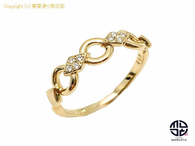 DIOR ディオール 750 18金イエローゴールド ダイヤ リング 指輪 14号 アクセサリー 【 TM2107053 】の基本紹介画像 DIOR ディオール 750 18金イエローゴールド ダイヤ リング 指輪 14号 アクセサリー 【 TM2107053 】の基本紹介画像
