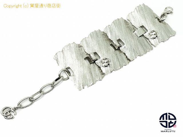 グッチ グッチ インターロッキングG テクスチャードメタル ブレスレット 【 TM2107033 】の基本紹介画像 グッチ グッチ インターロッキングG テクスチャードメタル ブレスレット 【 TM2107033 】の基本紹介画像
