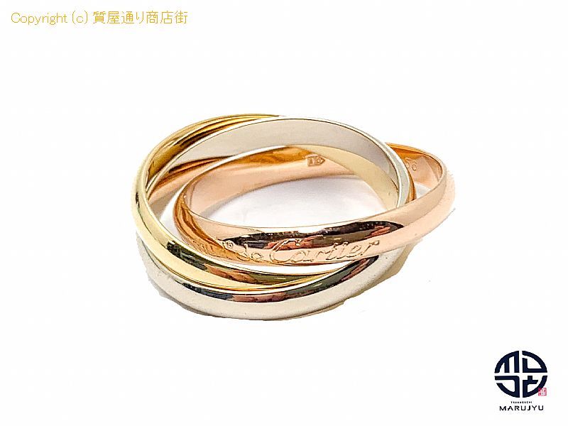 カルティエ CARTIER カルティエ 750 18金スリーゴールド スリーカラー カルティエ CARTIER カルティエ 750 18金スリーゴールド スリーカラー