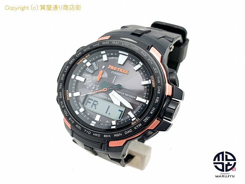 カシオ CASIO カシオ RRO TREK プロトレック 5470 PRW-6100Y トリプル カシオ CASIO カシオ RRO TREK プロトレック 5470 PRW-6100Y トリプル
