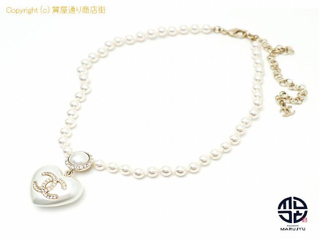 シャネル CHANEL シャネル CCロゴ ハート パール ネックレス 【 TM2201085 】の基本紹介画像 シャネル CHANEL シャネル CCロゴ ハート パール ネックレス 【 TM2201085 】の基本紹介画像