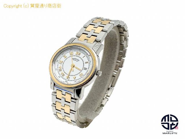 HERMES エルメス キャリック ステンレス コンビ レディース 腕時計 クオーツ QZ 電池式 【 TM2201151 】の基本紹介画像 HERMES エルメス キャリック ステンレス コンビ レディース 腕時計 クオーツ QZ 電池式 【 TM2201151 】の基本紹介画像