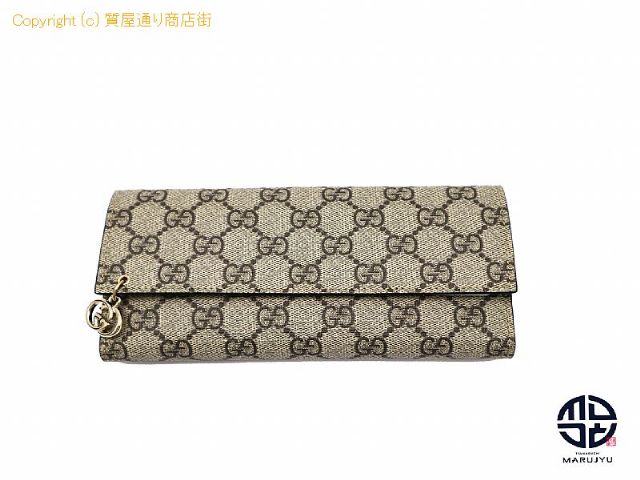 グッチ GUCCI グッチ GGスプリーム長財布  2つ折り財布 241204 【 TM2209058 】の基本紹介画像 グッチ GUCCI グッチ GGスプリーム長財布  2つ折り財布 241204 【 TM2209058 】の基本紹介画像