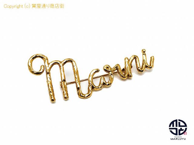 マルニ MARNI マルニ ロゴブローチ 【 TM2211005 】の基本紹介画像 マルニ MARNI マルニ ロゴブローチ 【 TM2211005 】の基本紹介画像