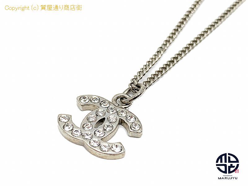 シャネル CHANEL シャネル ココマーク ラインストーン ネックレス 07V シャネル CHANEL シャネル ココマーク ラインストーン ネックレス 07V