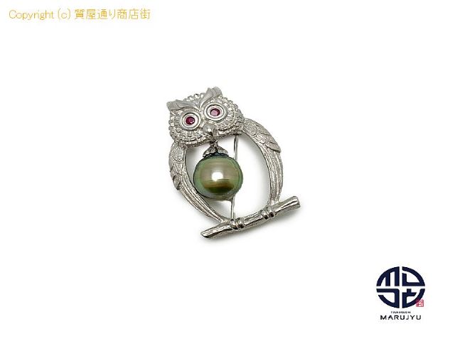 SV925 シルバー タヒチパール 黒蝶 真珠 ふくろう 梟 フクロウ ペンダント兼ブローチ アクセサリー※ポスト投稿でのご発送になります。 【 TM2307059 】の基本紹介画像 SV925 シルバー タヒチパール 黒蝶 真珠 ふくろう 梟 フクロウ ペンダント兼ブローチ アクセサリー※ポスト投稿でのご発送になります。 【 TM2307059 】の基本紹介画像