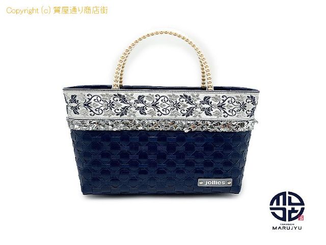 ジョリーズ jollies ジョリーズ パール調ハンドル スパンコール かごバック ハンドバック 【 TM2308010 】の基本紹介画像 ジョリーズ jollies ジョリーズ パール調ハンドル スパンコール かごバック ハンドバック 【 TM2308010 】の基本紹介画像