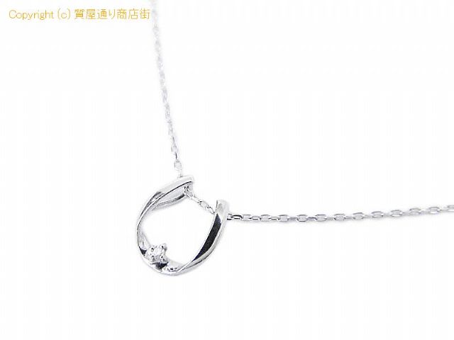 ノンブランド K10WG ダイヤネックレス 0.005ct 0.8g 【 SA72561 】の基本紹介画像 ノンブランド K10WG ダイヤネックレス 0.005ct 0.8g 【 SA72561 】の基本紹介画像
