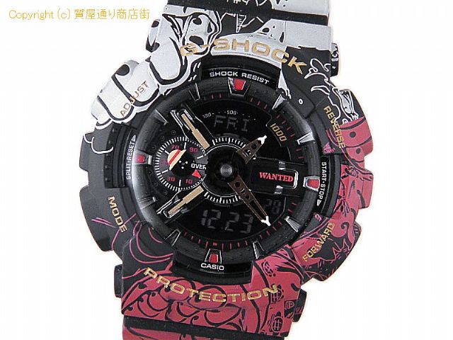 カシオ G-SHOCK カシオ CASIO メンズ腕時計 G-SHOCK ONE PIECE コラボレーションモデル GA-110JOP-1A4JR 【 SA66126 】の基本紹介画像
