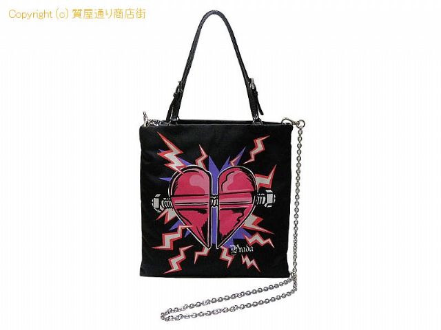 プラダ プラダ PRADA ナイロン/レザー フランケンシュタイン ハート 2WAY ハンドバッグ 1BA252 NERO ユニバーサルスタジオ 【 SA532403 】の基本紹介画像 プラダ プラダ PRADA ナイロン/レザー フランケンシュタイン ハート 2WAY ハンドバッグ 1BA252 NERO ユニバーサルスタジオ 【 SA532403 】の基本紹介画像