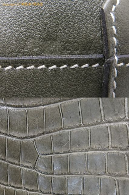 エルメス ドゥブルサンス36 グリーン系 □P刻印 クロコダイル・ポロサス・マット 【 OA712351 】のオプション紹介画像(5) エルメス ドゥブルサンス36 グリーン系 □P刻印 クロコダイル・ポロサス・マット 【 OA712351 】のオプション紹介画像(5)