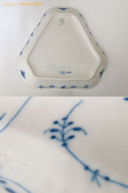 ロイヤルコペンハーゲン ブルーフルーテッド ハーフレース ケーキ皿三角 3枚セット 【 OA713150 】のオプション紹介画像(1) ロイヤルコペンハーゲン ブルーフルーテッド ハーフレース ケーキ皿三角 3枚セット 【 OA713150 】のオプション紹介画像(1)