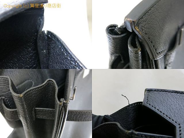 エルメス バーキン バーキン35 ブラック x シルバー金具 □G刻印 シェーブルコロマンデル 【 OA712839 】のオプション紹介画像(3) エルメス バーキン バーキン35 ブラック x シルバー金具 □G刻印 シェーブルコロマンデル 【 OA712839 】のオプション紹介画像(3)