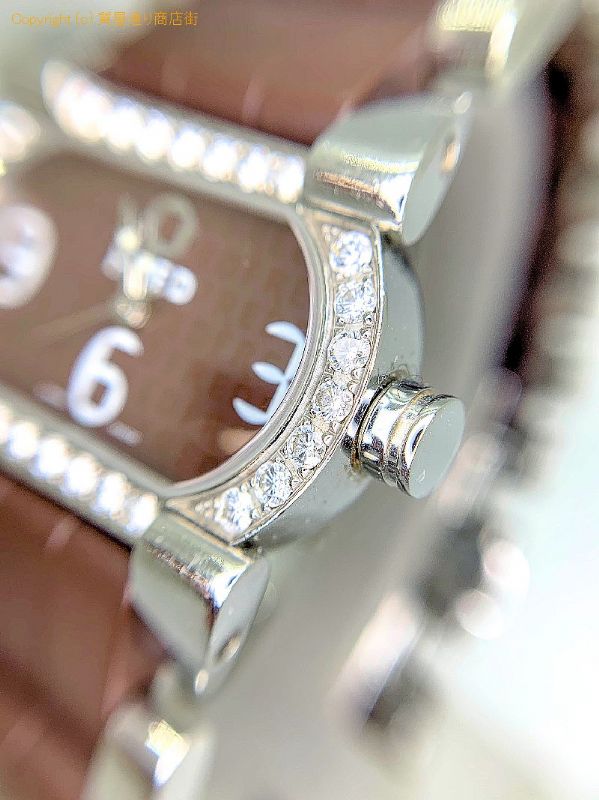 FRED フレッド ムーブワン FD012111 ダイヤベゼル レディース 腕時計 クオーツ 電池式 - 質屋通り商店街[78-ST]