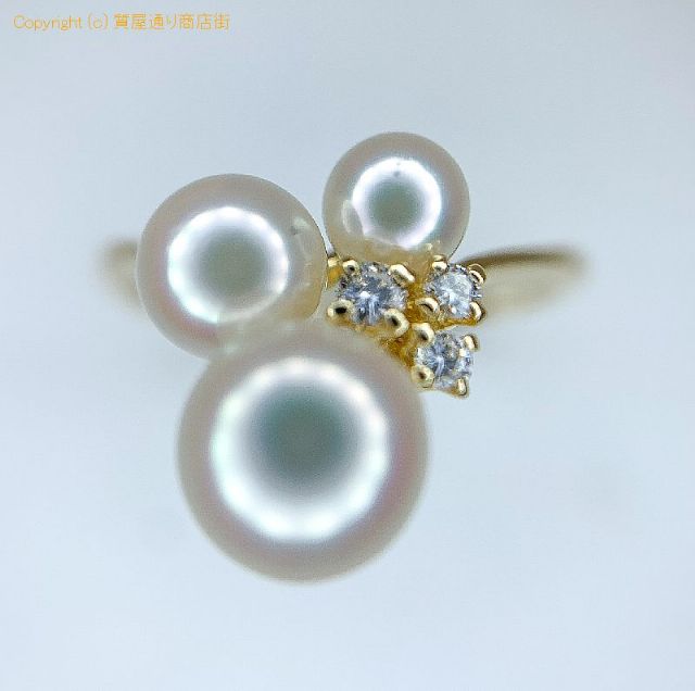 ミキモト MIKIMOTO ミキモト K18 18金イエローゴールド アコヤパール 3P リング 指輪 6号 【 TM2005087 】のオプション紹介画像(3) ミキモト MIKIMOTO ミキモト K18 18金イエローゴールド アコヤパール 3P リング 指輪 6号 【 TM2005087 】のオプション紹介画像(3)