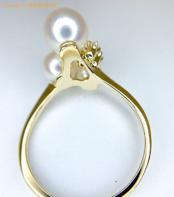 ミキモト MIKIMOTO ミキモト K18 18金イエローゴールド アコヤパール 3P リング 指輪 6号 【 TM2005087 】のオプション紹介画像(4) ミキモト MIKIMOTO ミキモト K18 18金イエローゴールド アコヤパール 3P リング 指輪 6号 【 TM2005087 】のオプション紹介画像(4)