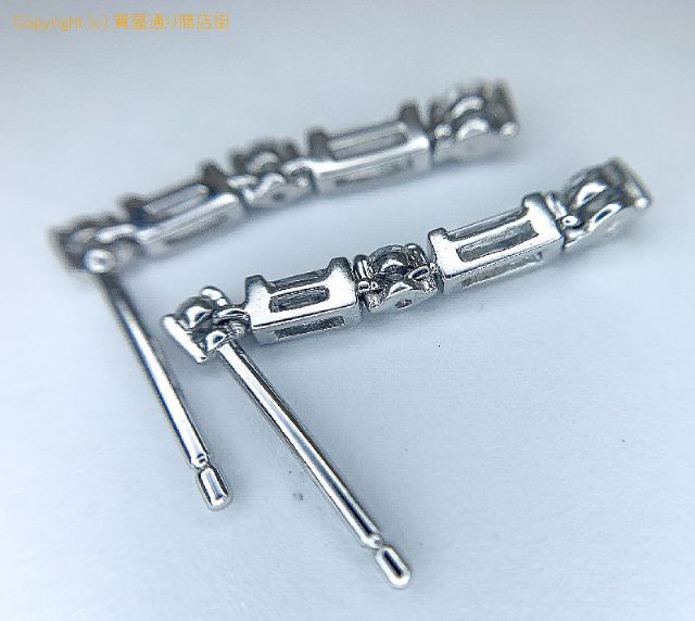 K18 18金ホワイトゴールド ダイヤモンド ピアス 【 TM2006055 】のオプション紹介画像(2) K18 18金ホワイトゴールド ダイヤモンド ピアス 【 TM2006055 】のオプション紹介画像(2)