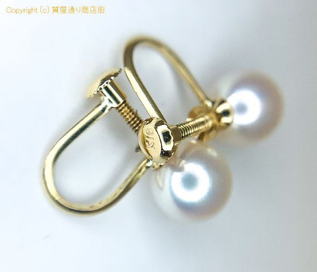 K18 18金イエローゴールド アコヤパール イヤリング 7.2/7.2mm 【 TM2006079 】のオプション紹介画像(5) K18 18金イエローゴールド アコヤパール イヤリング 7.2/7.2mm 【 TM2006079 】のオプション紹介画像(5)