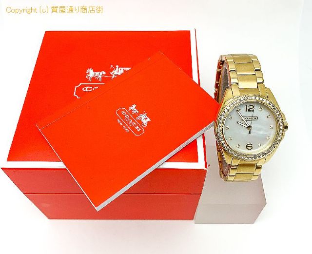 COACH コーチ CA.67.7.34.0678S ラインストーン シェル盤 レディース 腕時計 QZ 電池式 【 TM2006080 】のオプション紹介画像(5) COACH コーチ CA.67.7.34.0678S ラインストーン シェル盤 レディース 腕時計 QZ 電池式 【 TM2006080 】のオプション紹介画像(5)