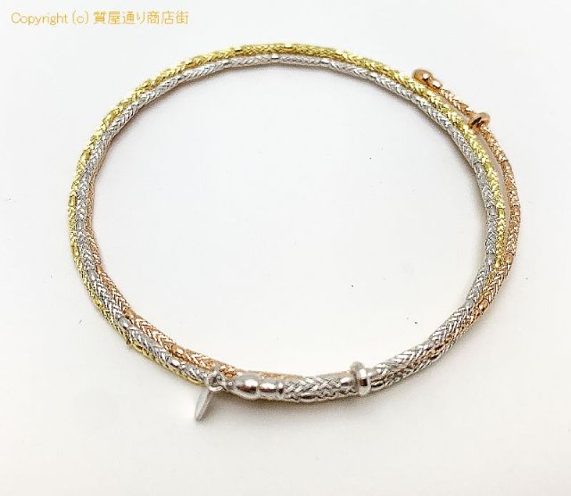 K18 18金スリーカラー ワイヤー ブレスレット バングル 5.0g 【 TM2007117 】のオプション紹介画像(1) K18 18金スリーカラー ワイヤー ブレスレット バングル 5.0g 【 TM2007117 】のオプション紹介画像(1)