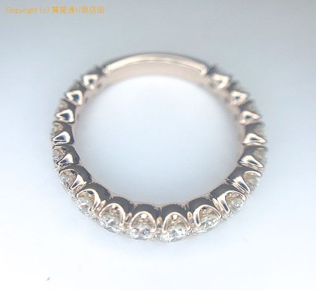 K18 18金ピンクゴールド ダイヤモンド エタニティ リング D1.00 指輪 11号 【 TM2007272 】のオプション紹介画像(5) K18 18金ピンクゴールド ダイヤモンド エタニティ リング D1.00 指輪 11号 【 TM2007272 】のオプション紹介画像(5)