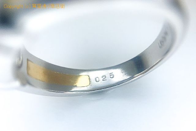 K18 PT850 18金 プラチナ コンビ ダイヤモンド 角ダイヤ リング D0.25ct 指輪 13号 【 TM2008034 】のオプション紹介画像(4) K18 PT850 18金 プラチナ コンビ ダイヤモンド 角ダイヤ リング D0.25ct 指輪 13号 【 TM2008034 】のオプション紹介画像(4)