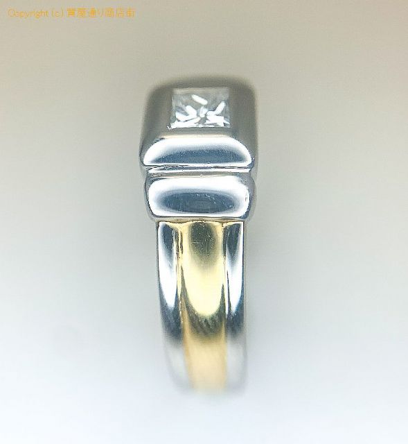 K18 PT850 18金 プラチナ コンビ ダイヤモンド 角ダイヤ リング D0.25ct 指輪 13号 【 TM2008034 】のオプション紹介画像(5) K18 PT850 18金 プラチナ コンビ ダイヤモンド 角ダイヤ リング D0.25ct 指輪 13号 【 TM2008034 】のオプション紹介画像(5)