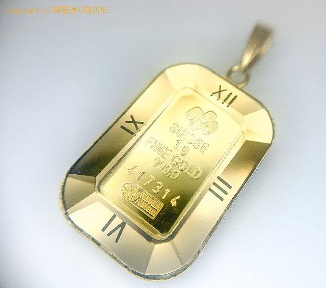 K24 K18 24金 18金イエローゴールド マリア インゴット ペンダント チャーム 5.1g 【 TM2008097 】のオプション紹介画像(2) K24 K18 24金 18金イエローゴールド マリア インゴット ペンダント チャーム 5.1g 【 TM2008097 】のオプション紹介画像(2)