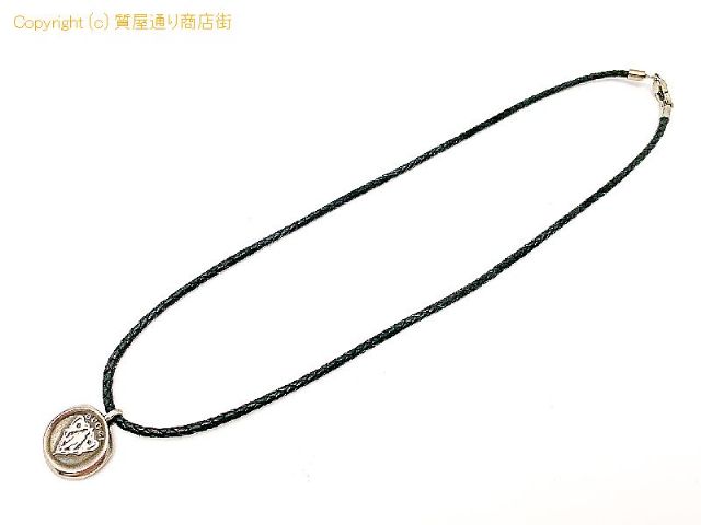 グッチ GUCCI グッチ SV925 シルバー 黒レザー チョーカー クレスト ネックレス チャーム 【 TM2008164 】のオプション紹介画像(5) グッチ GUCCI グッチ SV925 シルバー 黒レザー チョーカー クレスト ネックレス チャーム 【 TM2008164 】のオプション紹介画像(5)