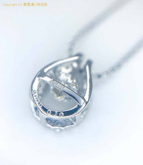 K18WG 18金ホワイトゴールド ダイヤモンド 0.22ct 0.10ct ネックレス NC 45cm 【 TM2009006 】のオプション紹介画像(3) K18WG 18金ホワイトゴールド ダイヤモンド 0.22ct 0.10ct ネックレス NC 45cm 【 TM2009006 】のオプション紹介画像(3)