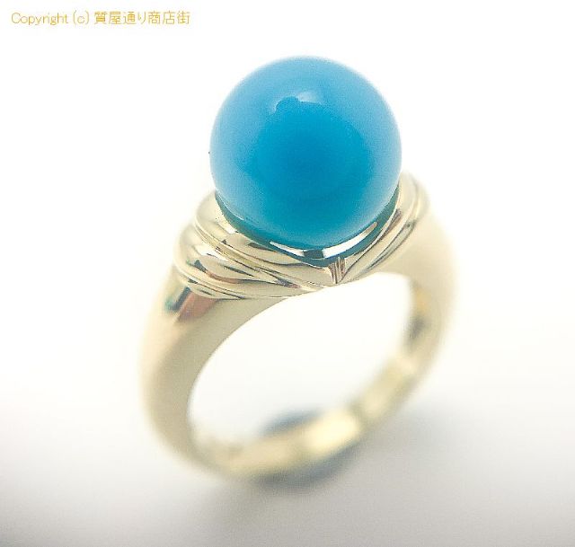ジュエリーマキ K18 18金イエローゴールド トルコ石 ターコイズ リング 指輪 12号 証明書付き 【 TM2009088 】のオプション紹介画像(2) ジュエリーマキ K18 18金イエローゴールド トルコ石 ターコイズ リング 指輪 12号 証明書付き 【 TM2009088 】のオプション紹介画像(2)