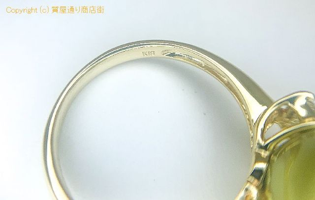 K18 18金イエローゴールド 南洋 白蝶染めパール イエローグリーン リング 12.0mm 指輪 11号 証明書付 【 TM2009089 】のオプション紹介画像(4) K18 18金イエローゴールド 南洋 白蝶染めパール イエローグリーン リング 12.0mm 指輪 11号 証明書付 【 TM2009089 】のオプション紹介画像(4)