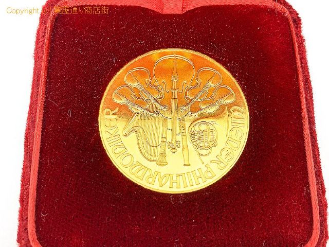 オーストリア ウィーン金貨 1オンス 1oz コイン 純金 K24 31.1g 【 TM2009161 】のオプション紹介画像(2)