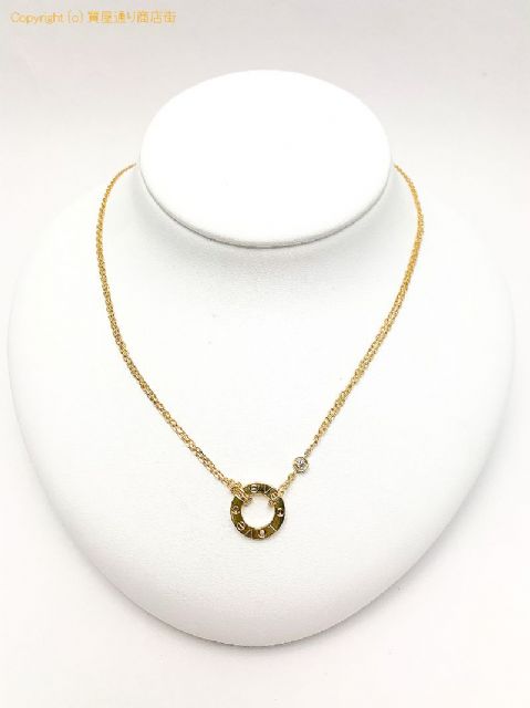 カルティエ CARTIER カルティエ 750 YG 18金イエローゴールド ラブサークル ダイヤ ネックレス ダブルチェーン LOVE 【 TM2009179 】のオプション紹介画像(4) カルティエ CARTIER カルティエ 750 YG 18金イエローゴールド ラブサークル ダイヤ ネックレス ダブルチェーン LOVE 【 TM2009179 】のオプション紹介画像(4)