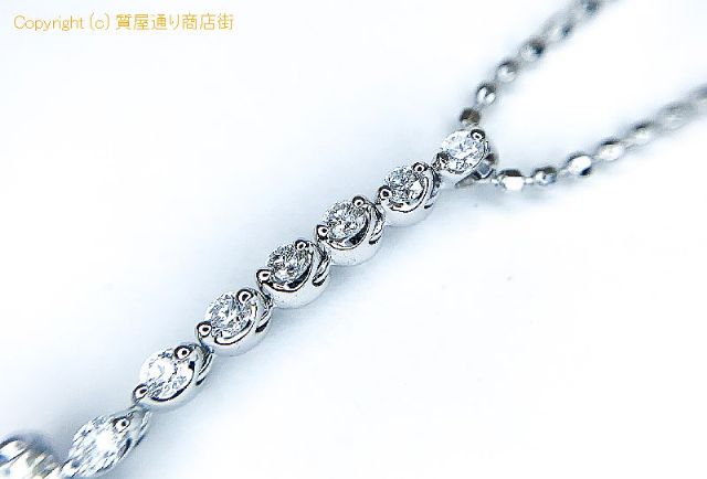 K18WG 18金ホワイトゴールド ダイヤモンド 0.30/0.15ct ネックレス NC 45cm 【 TM2011114 】のオプション紹介画像(3) K18WG 18金ホワイトゴールド ダイヤモンド 0.30/0.15ct ネックレス NC 45cm 【 TM2011114 】のオプション紹介画像(3)
