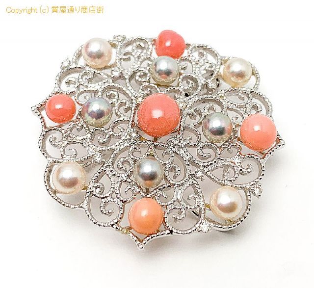 K18WG 18金ホワイトゴールド コンクパール アコヤパール ペンブローチ ペンダント チャーム 鑑別書付 【 TM2012013 】のオプション紹介画像(1) K18WG 18金ホワイトゴールド コンクパール アコヤパール ペンブローチ ペンダント チャーム 鑑別書付 【 TM2012013 】のオプション紹介画像(1)