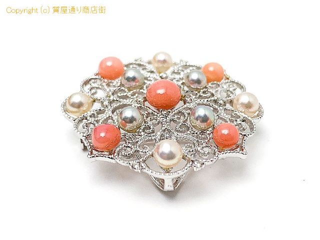 K18WG 18金ホワイトゴールド コンクパール アコヤパール ペンブローチ ペンダント チャーム 鑑別書付 【 TM2012013 】のオプション紹介画像(2) K18WG 18金ホワイトゴールド コンクパール アコヤパール ペンブローチ ペンダント チャーム 鑑別書付 【 TM2012013 】のオプション紹介画像(2)
