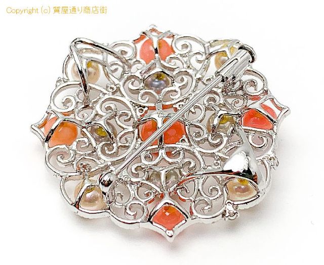 K18WG 18金ホワイトゴールド コンクパール アコヤパール ペンブローチ ペンダント チャーム 鑑別書付 【 TM2012013 】のオプション紹介画像(3) K18WG 18金ホワイトゴールド コンクパール アコヤパール ペンブローチ ペンダント チャーム 鑑別書付 【 TM2012013 】のオプション紹介画像(3)