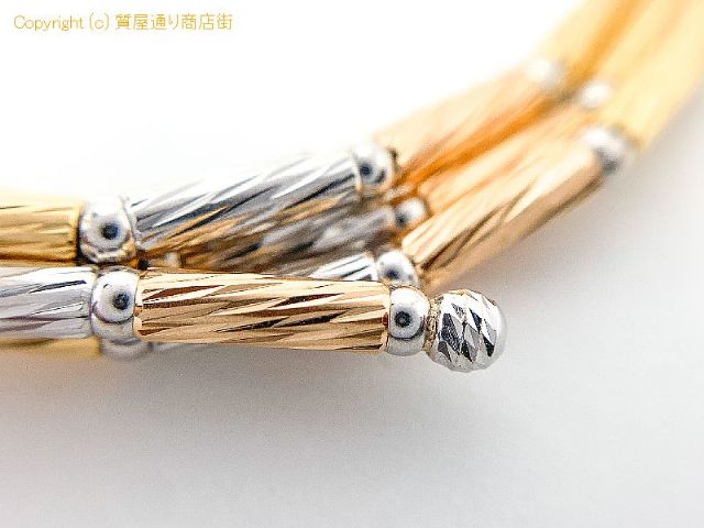 K18 18金スリーカラーゴールド ブレスレット バングル 17.6g 【 TM2012090 】のオプション紹介画像(4) K18 18金スリーカラーゴールド ブレスレット バングル 17.6g 【 TM2012090 】のオプション紹介画像(4)
