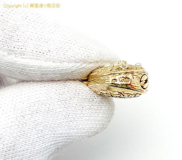 V.Gate ヴィクトリアンズゲート K10 10金イエローゴールド シードパール ダイヤモンド ペンダント チャーム 【 TM2101029 】のオプション紹介画像(3) V.Gate ヴィクトリアンズゲート K10 10金イエローゴールド シードパール ダイヤモンド ペンダント チャーム 【 TM2101029 】のオプション紹介画像(3)