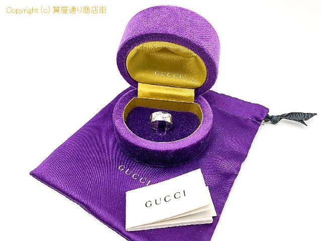 グッチ GUCCI グッチ 750 18金ホワイトゴールド アイコン ワイド リング 指輪 16号(実寸15号) 約9.7g 【 TM2101073 】のオプション紹介画像(5) グッチ GUCCI グッチ 750 18金ホワイトゴールド アイコン ワイド リング 指輪 16号(実寸15号) 約9.7g 【 TM2101073 】のオプション紹介画像(5)