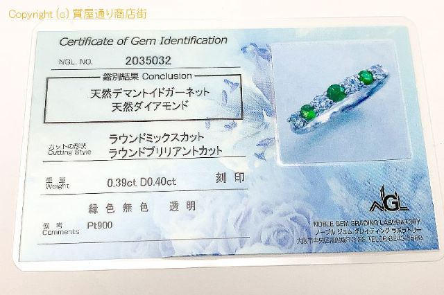 PT900 プラチナ デマントイドガーネット ダイヤモンド エタニティ リング 指輪 13号 ミニカード付 【 TM2101072 】のオプション紹介画像(5) PT900 プラチナ デマントイドガーネット ダイヤモンド エタニティ リング 指輪 13号 ミニカード付 【 TM2101072 】のオプション紹介画像(5)