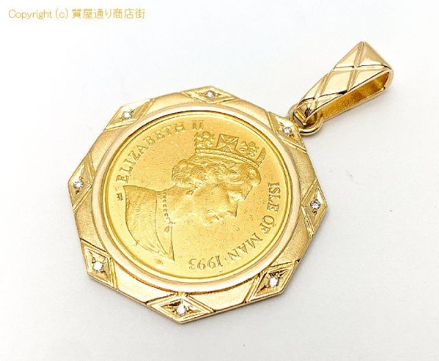 K24 K18 24金 18金イエローゴールド エリザベス2世 1993 マン島キャット 1/5oz 純金 コイン ペンダント チャーム 【 TM2102121 】のオプション紹介画像(1) K24 K18 24金 18金イエローゴールド エリザベス2世 1993 マン島キャット 1/5oz 純金 コイン ペンダント チャーム 【 TM2102121 】のオプション紹介画像(1)