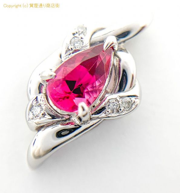 PT900 プラチナ レッドトルマリン ルベライト ダイヤモンド ペンダント チャーム 証明書付き 【 TM2101076 】のオプション紹介画像(1) PT900 プラチナ レッドトルマリン ルベライト ダイヤモンド ペンダント チャーム 証明書付き 【 TM2101076 】のオプション紹介画像(1)