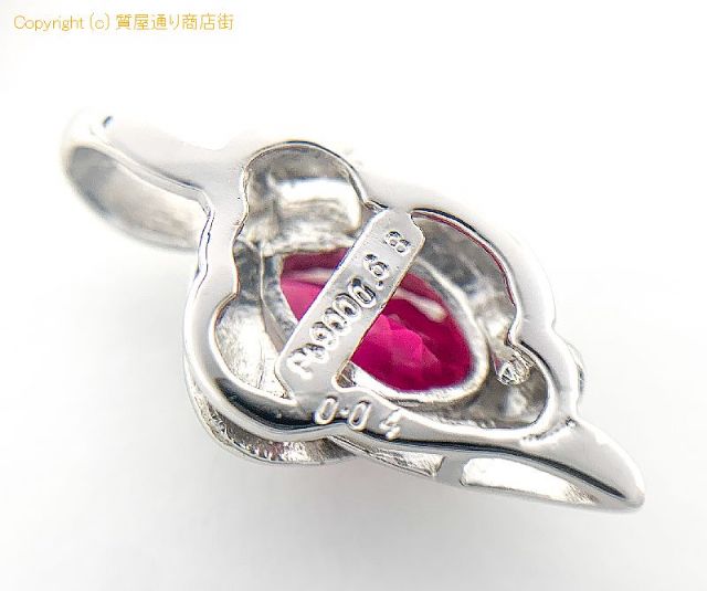 PT900 プラチナ レッドトルマリン ルベライト ダイヤモンド ペンダント チャーム 証明書付き 【 TM2101076 】のオプション紹介画像(2) PT900 プラチナ レッドトルマリン ルベライト ダイヤモンド ペンダント チャーム 証明書付き 【 TM2101076 】のオプション紹介画像(2)