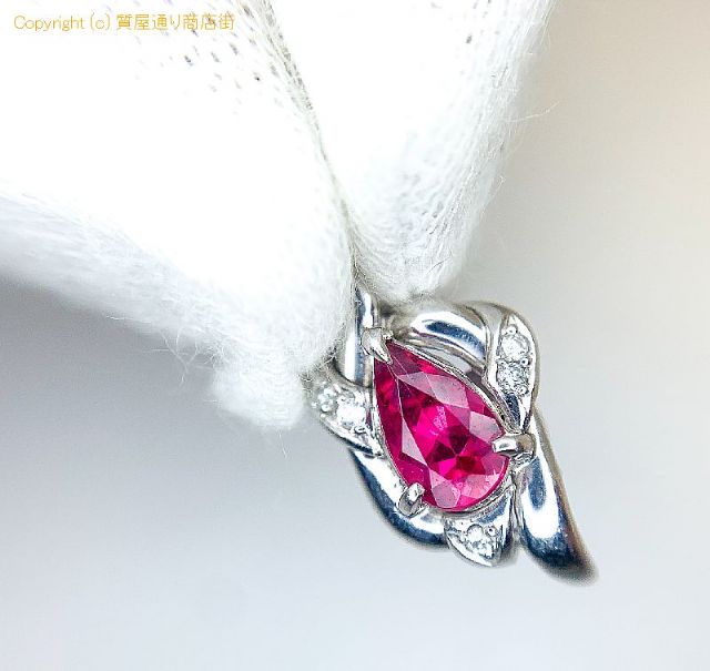 PT900 プラチナ レッドトルマリン ルベライト ダイヤモンド ペンダント チャーム 証明書付き 【 TM2101076 】のオプション紹介画像(4) PT900 プラチナ レッドトルマリン ルベライト ダイヤモンド ペンダント チャーム 証明書付き 【 TM2101076 】のオプション紹介画像(4)