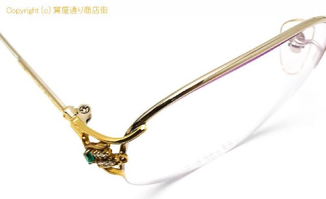 京セラ CRESCENT VERT クレサンベール CV-43 K18Dec 一部18金 メガネ 眼鏡 フレーム 合成エメラルド ダイヤモンド 【 TM2103014 】のオプション紹介画像(5) 京セラ CRESCENT VERT クレサンベール CV-43 K18Dec 一部18金 メガネ 眼鏡 フレーム 合成エメラルド ダイヤモンド 【 TM2103014 】のオプション紹介画像(5)