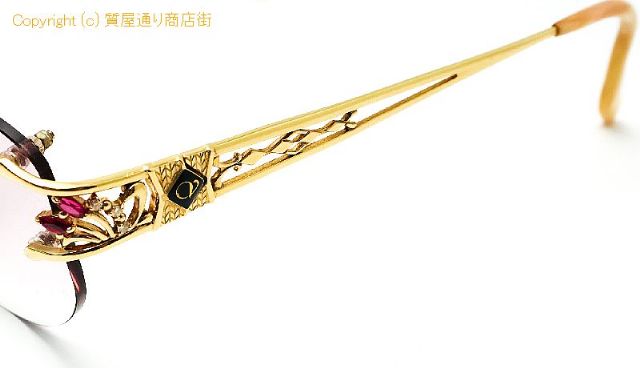 京セラ CRESCENT VERT クレサンベール CV-63 K18 18金イエローゴールド メガネ 眼鏡 フレーム 合成ルビー ダイヤモンド 総重量約38.8g 【 TM2104044 】のオプション紹介画像(1) 京セラ CRESCENT VERT クレサンベール CV-63 K18 18金イエローゴールド メガネ 眼鏡 フレーム 合成ルビー ダイヤモンド 総重量約38.8g 【 TM2104044 】のオプション紹介画像(1)