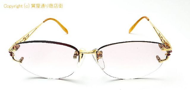 京セラ CRESCENT VERT クレサンベール CV-63 K18 18金イエローゴールド メガネ 眼鏡 フレーム 合成ルビー ダイヤモンド 総重量約38.8g 【 TM2104044 】のオプション紹介画像(5) 京セラ CRESCENT VERT クレサンベール CV-63 K18 18金イエローゴールド メガネ 眼鏡 フレーム 合成ルビー ダイヤモンド 総重量約38.8g 【 TM2104044 】のオプション紹介画像(5)